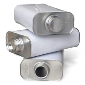 1L rectangular tin white external plain internal