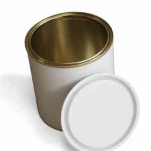 1L white lever lid lacquered internal