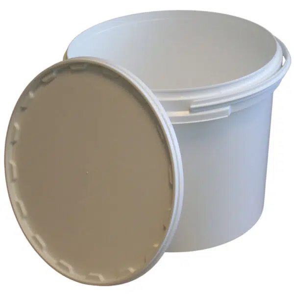 2.5L white plastic pail
