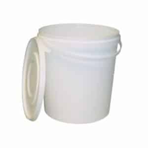 20L White Plastic Pail