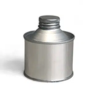 250ml round cone top tin plain internal plain external