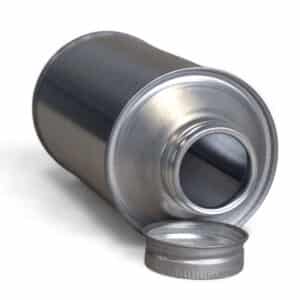500ml round cone top tin plain internal plain external