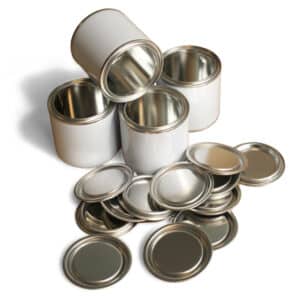 750ml white lever lid plain internal